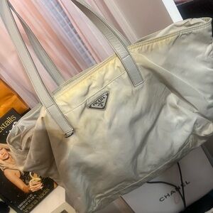Prada Cream Tote Bag